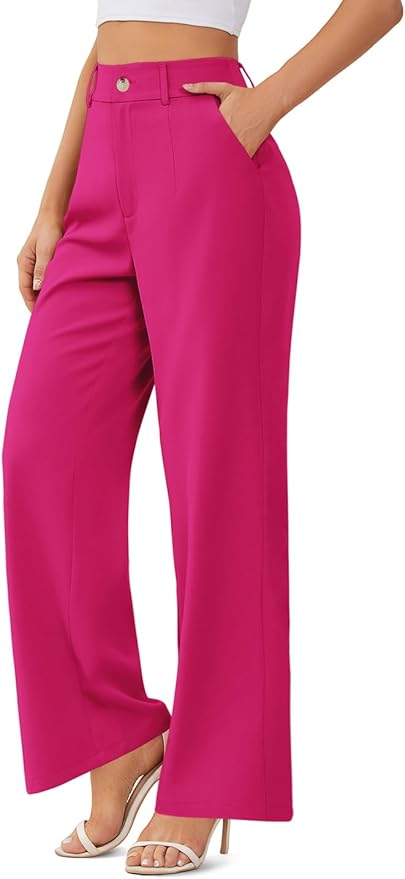 Hot Pink Dress Pants for Women